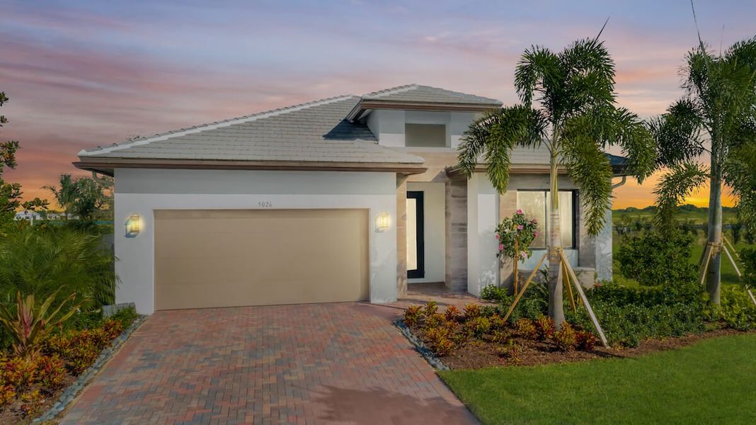 Representative exterior photo of a completed home built from the Greenview by CC Homes in Maple Ridge, Ave Maria, FL (Image 2).