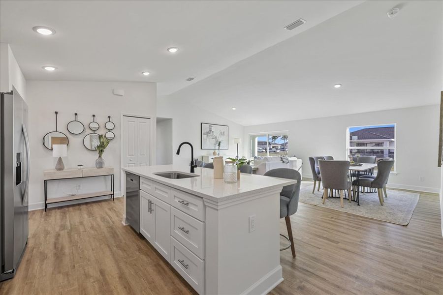 Representative furnished interior of a home built from the The Sunset Harbor by Sunlife Homes LLC in Port Charlotte, Port Charlotte (Image 6).