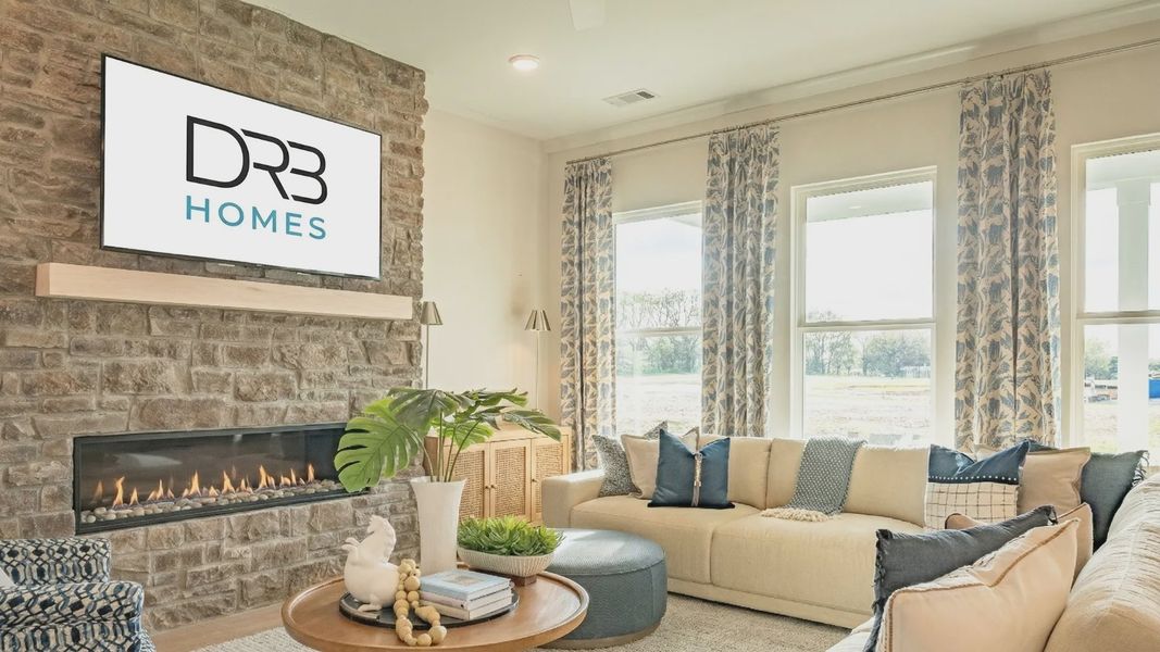 Representative furnished interior of a home built from the Grace II by DRB Homes in Richvale Estates, Fairview (Image 11).