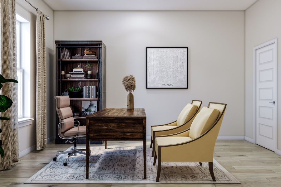 Furnished interior view inside a new home in Park Central, Georgetown (Image 10).