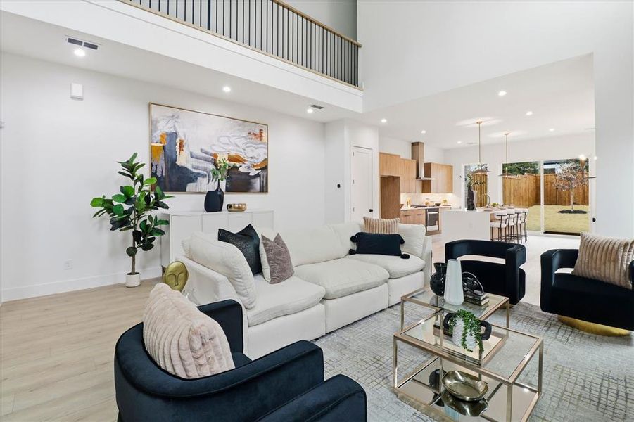 Furnished interior view inside a new home in , Dallas (Image 11).