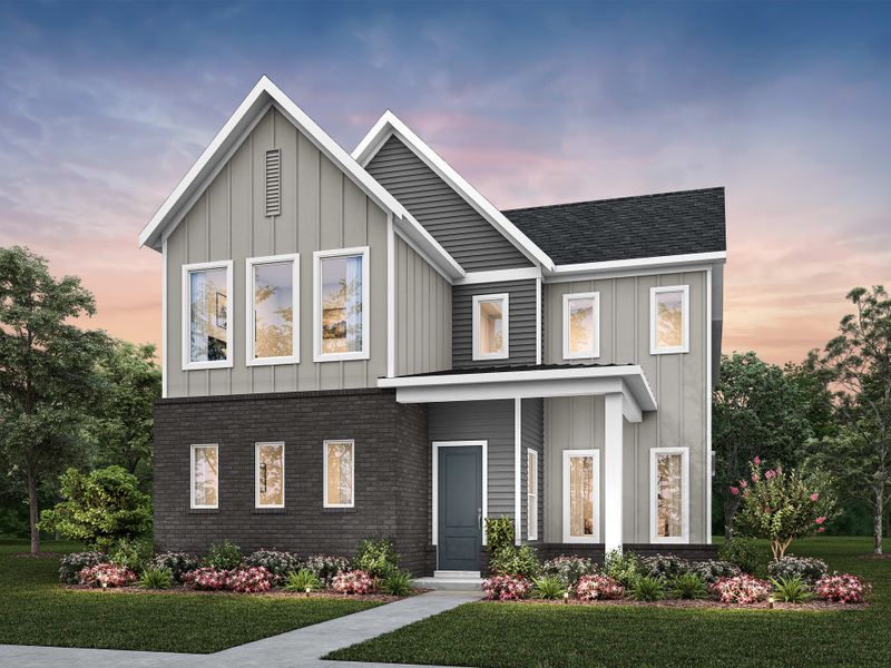 Representative exterior photo of a completed home built from the Selwyn by Tri Pointe Homes in Addison Hill, Charlotte, NC (Image 2). Representative exterior photo of a completed home built from the Selwyn by Tri Pointe Homes in Addison Hill, Charlotte, NC (Image 2).