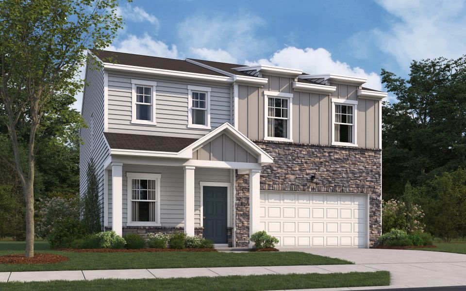 Representative exterior photo of a completed home built from the Spectra by Starlight Homes in Wilson's Walk, Clayton, NC (Image 22).