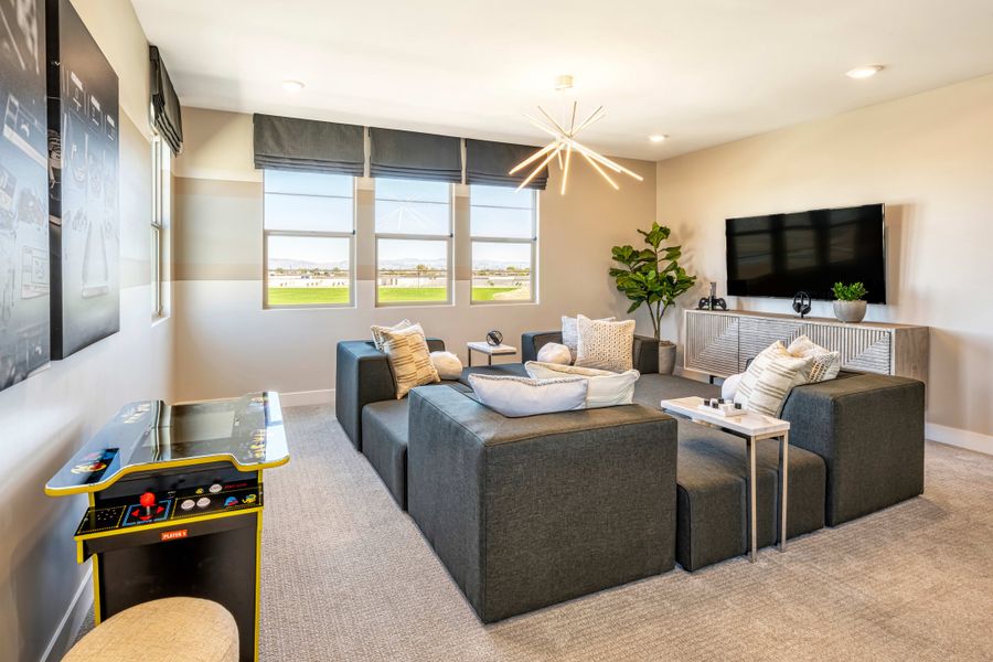 Representative furnished interior of a home built from the Grove 50-3 by Tri Pointe Homes in Soleo, San Tan Valley (Image 9).