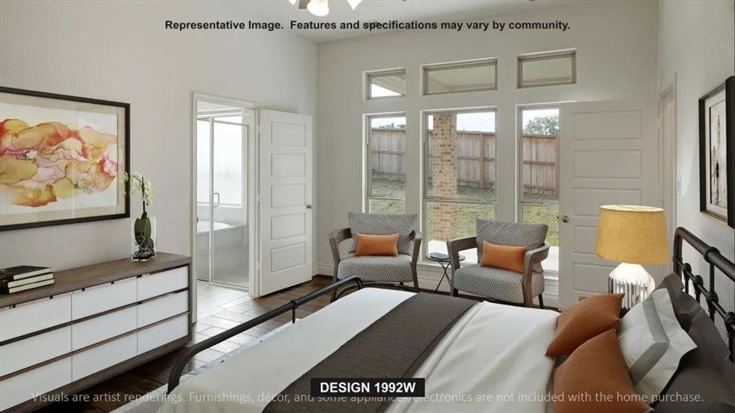 Furnished interior view inside a new home in Devonshire, Forney (Image 6). Furnished interior view inside a new home in Devonshire, Forney (Image 6).