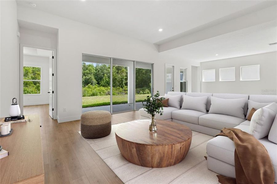 Furnished interior view inside a new home in Chapel Crossings – Classic Series, Wesley Chapel (Image 8).