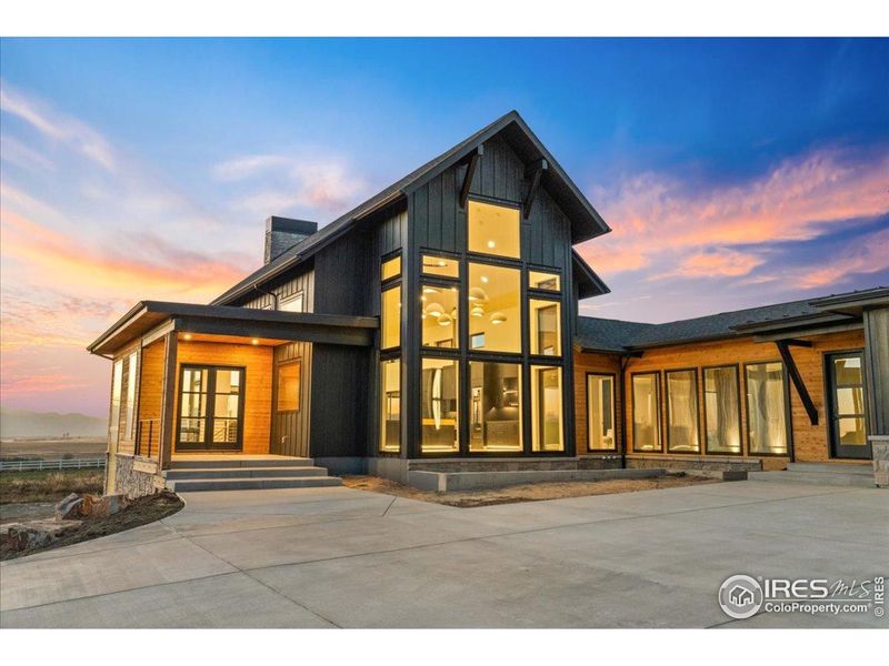 Front entry and showing massive great room