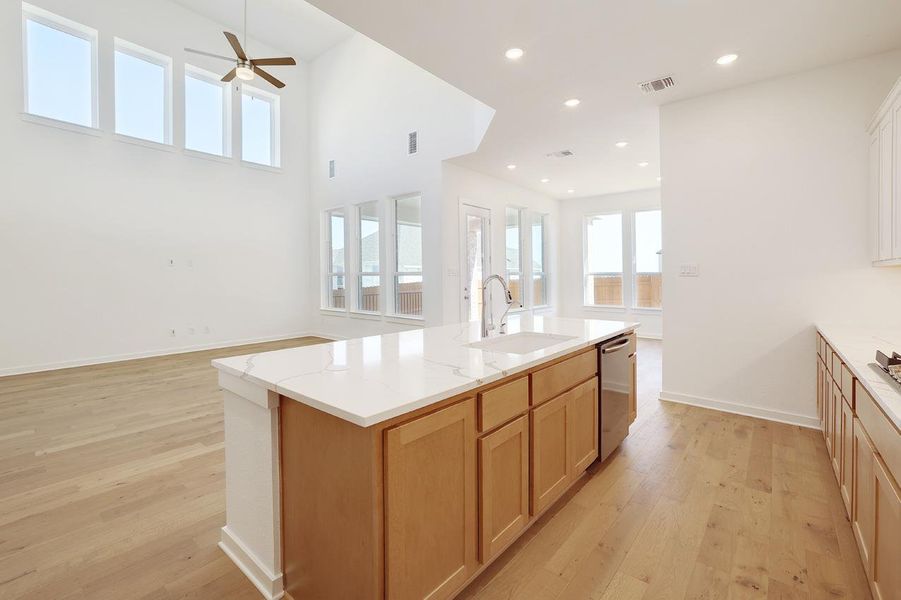 Furnished interior view inside a new home in Lariat, Liberty Hill (Image 9).