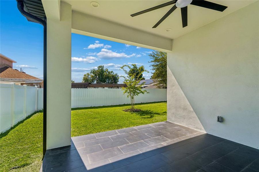 Exterior details and patio area of a home in , Tampa (Image 37).