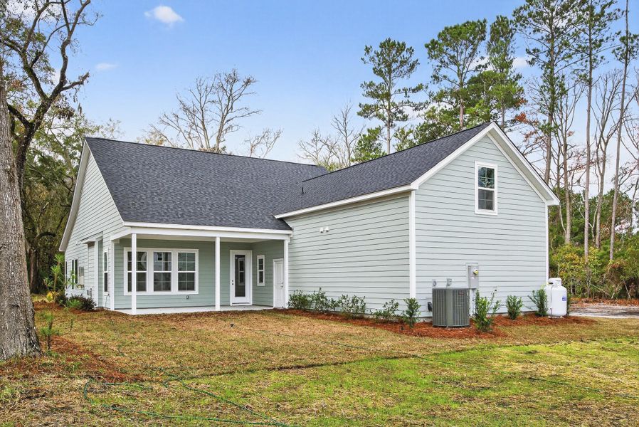 Exterior details and patio area of a home in Johns Island Homes, Johns Island (Image 24). Exterior details and patio area of a home in Johns Island Homes, Johns Island (Image 24).