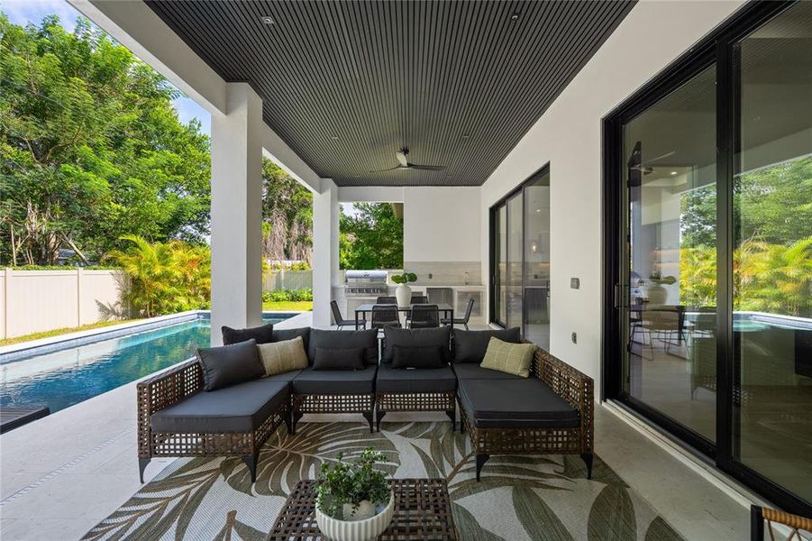 Exterior details and patio area of a home in , Winter Park (Image 29). Exterior details and patio area of a home in , Winter Park (Image 29).