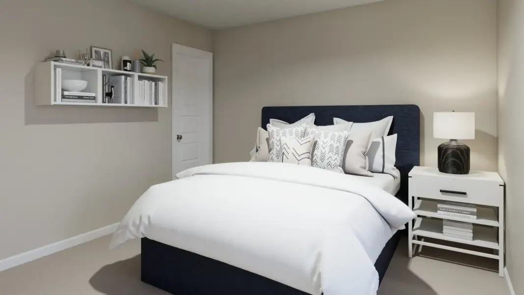Representative furnished interior of a home built from the The Emerald by Legend Homes in River's Edge, Conroe (Image 25).