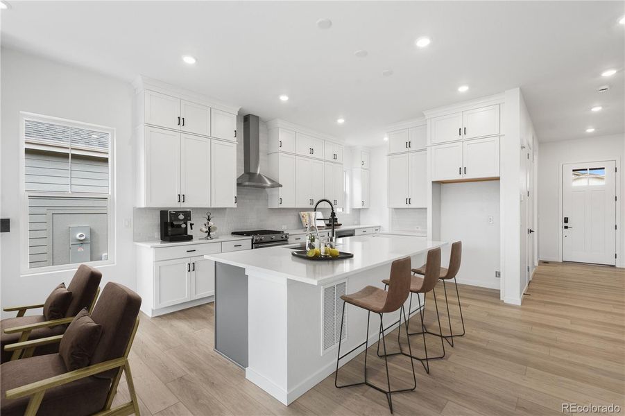 Furnished interior view inside a new home in Horizon at Solstice, Littleton (Image 11).