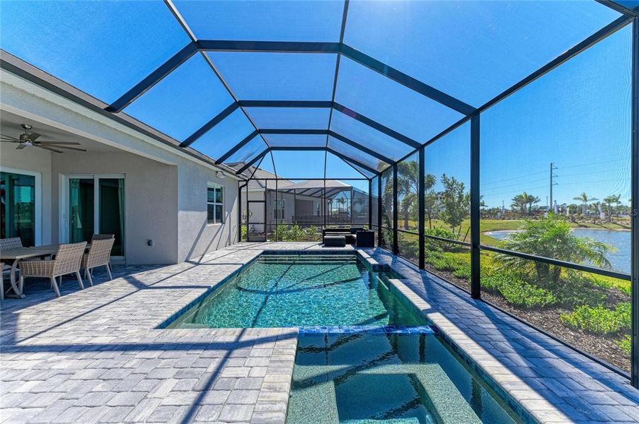 Exterior details and patio area of a home in Calusa Country Club, Lakewood Ranch (Image 25).