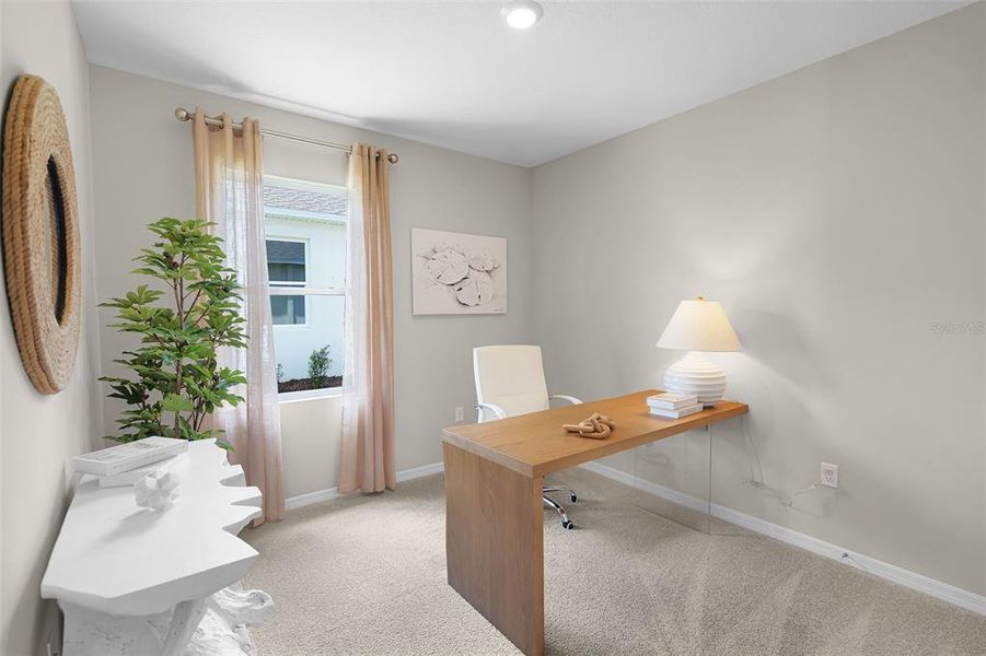 Furnished interior view inside a new home in Wind Meadows South, Bartow (Image 7).