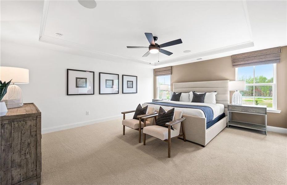 Furnished interior view inside a new home in Briar Creek, Atlanta (Image 5).