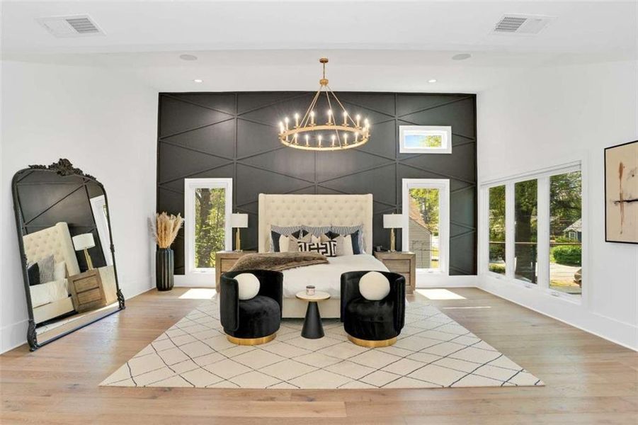 Furnished interior view inside a new home in , Atlanta (Image 11).