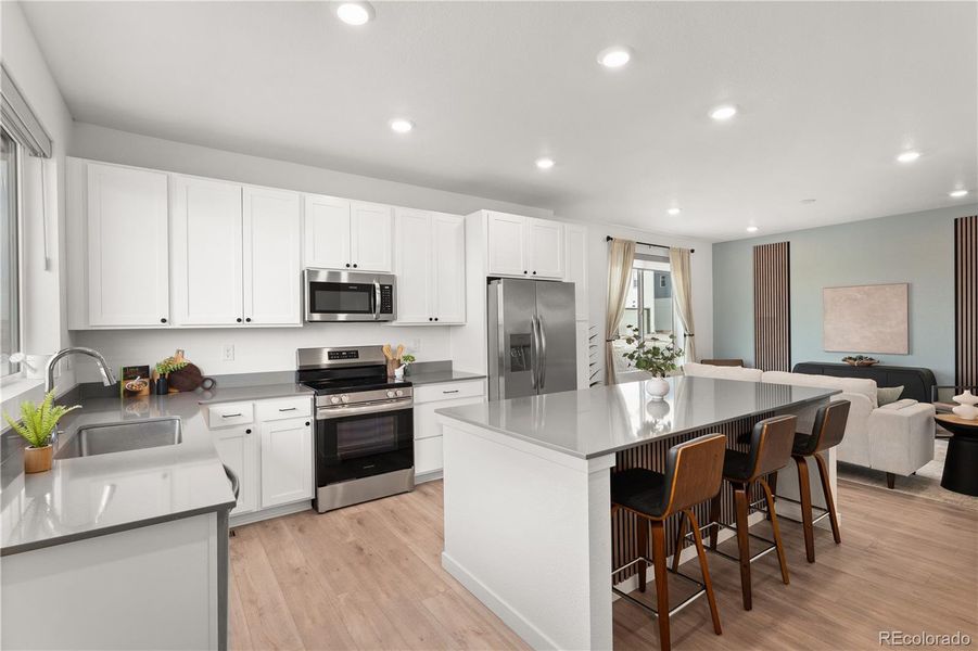 Furnished interior view inside a new home in Whisper Village, Arvada (Image 18).