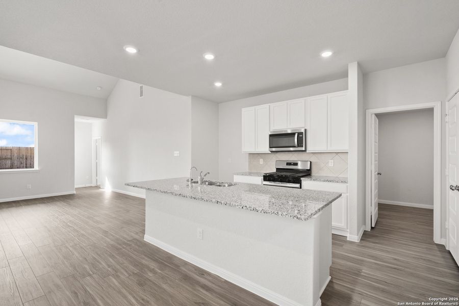 Furnished interior view inside a new home in Timber Creek, San Antonio (Image 10). Furnished interior view inside a new home in Timber Creek, San Antonio (Image 10).