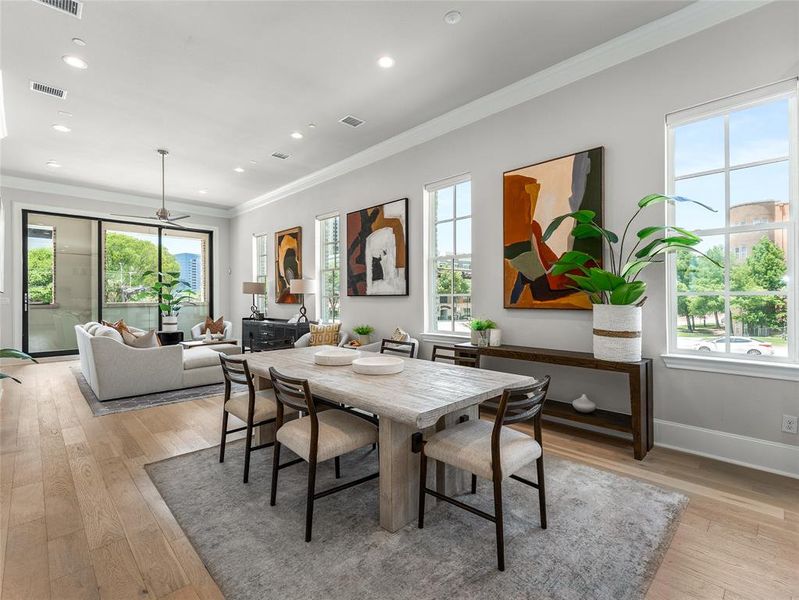 Furnished interior view inside a new home in , Irving (Image 11).