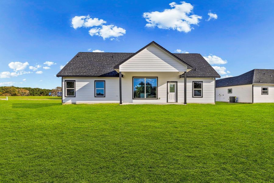 Back yard view. Back yard view.