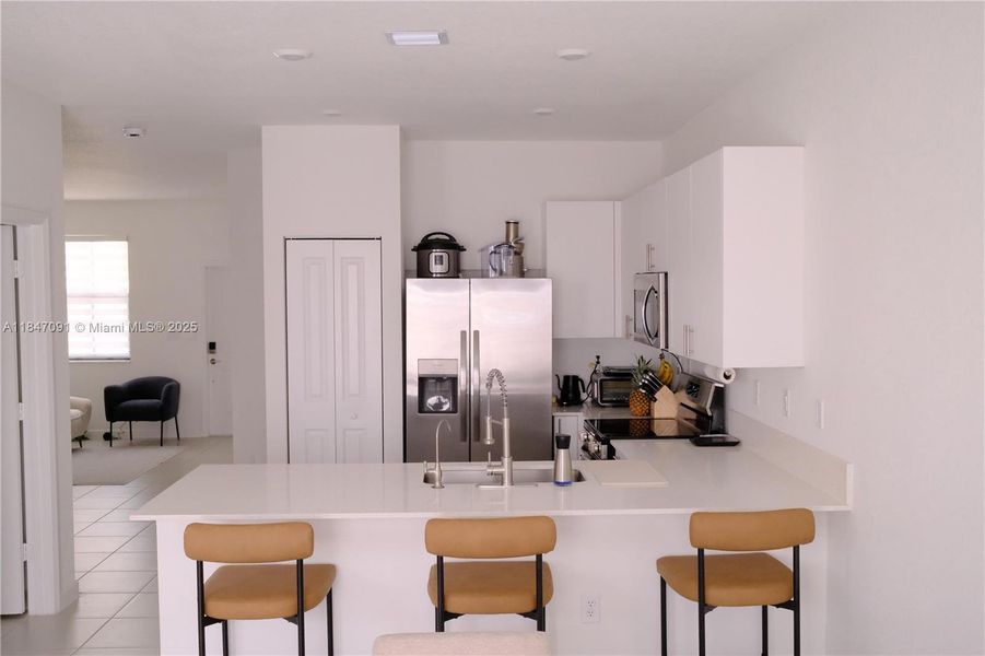 Furnished interior view inside a new home in , Miami (Image 26).