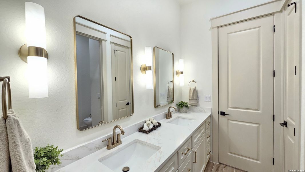 Furnished interior view inside a new home in , Adkins (Image 48).