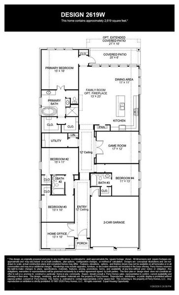 2D floor plan layout of this home in Lakewood Village, Lakewood Village, TX (Image 3).
