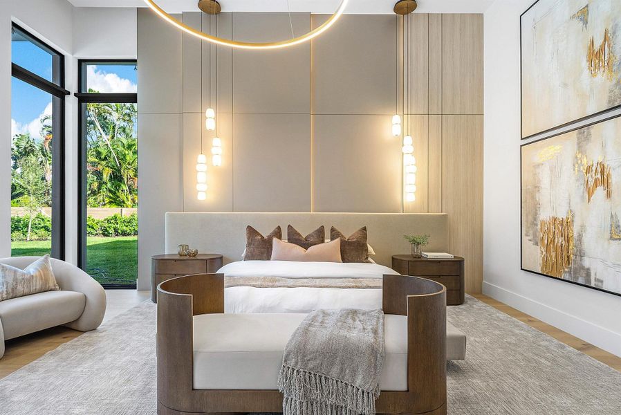 Furnished interior view inside a new home in , Delray Beach (Image 60).