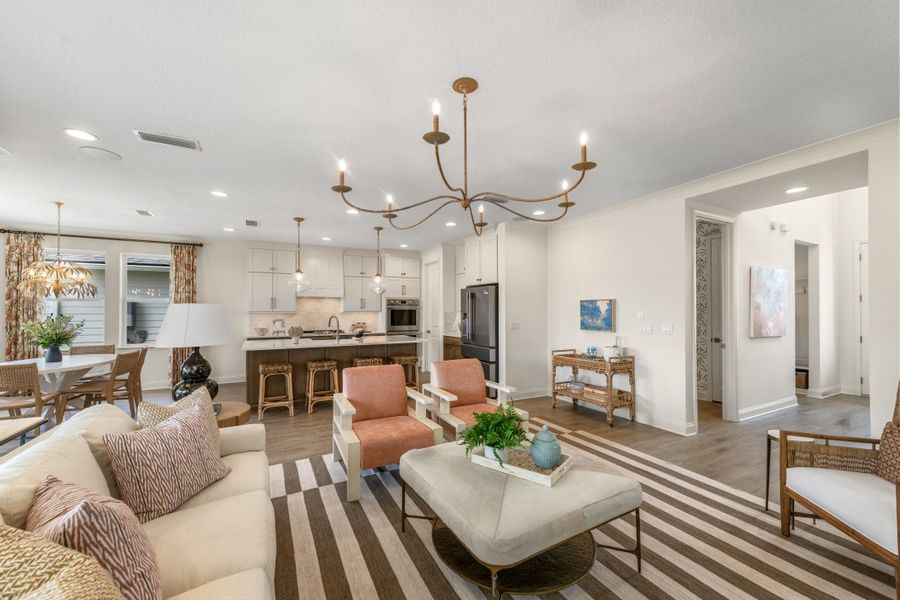 Representative furnished interior of a home built from the Miramar by Riverside Homes in Mariposa at EverRange, Jacksonville (Image 14).