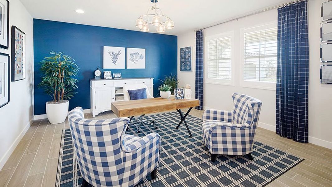 Representative furnished interior of a home built from the 45RM6 by Taylor Morrison in Almeria at Rancho Mercado, Surprise (Image 7).