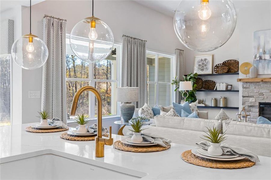 Furnished interior view inside a new home in Echo Grove, Cumming (Image 6).
