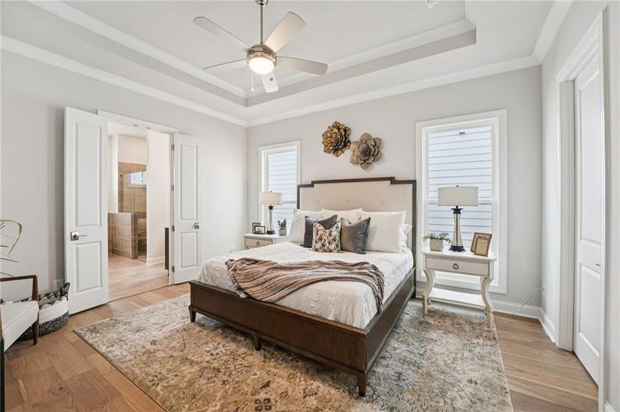 Furnished interior view inside a new home in Promenade at Sawnee Village, Cumming (Image 34).