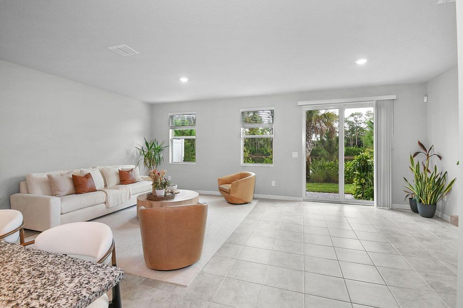 Furnished interior view inside a new home in Edgewater Pointe, Stuart (Image 11).