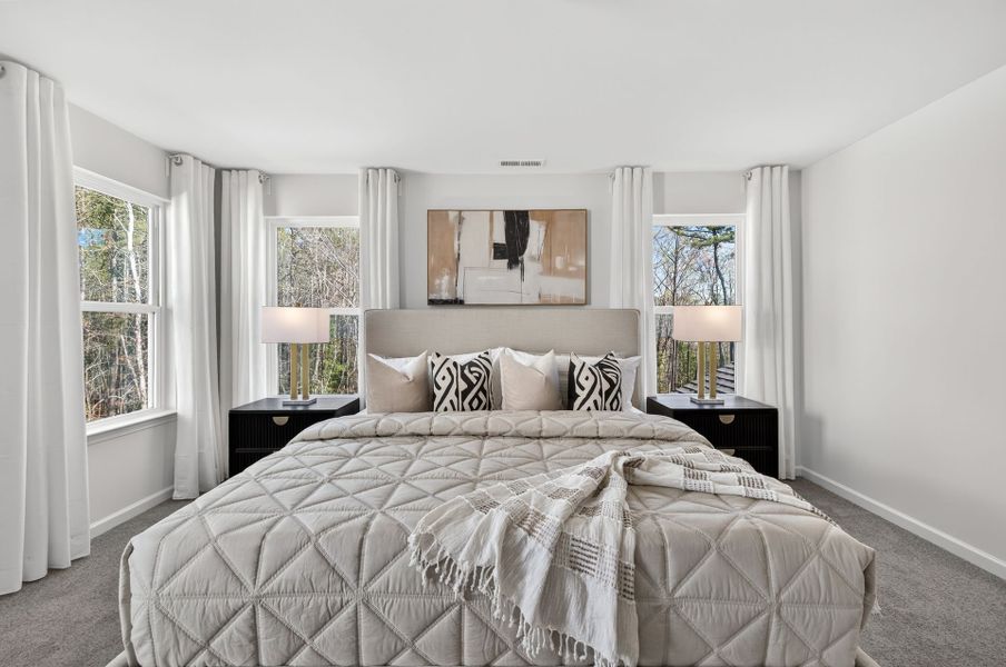 Furnished interior view inside a new home in Copper Ridge at Flowers Plantation, Clayton (Image 19).