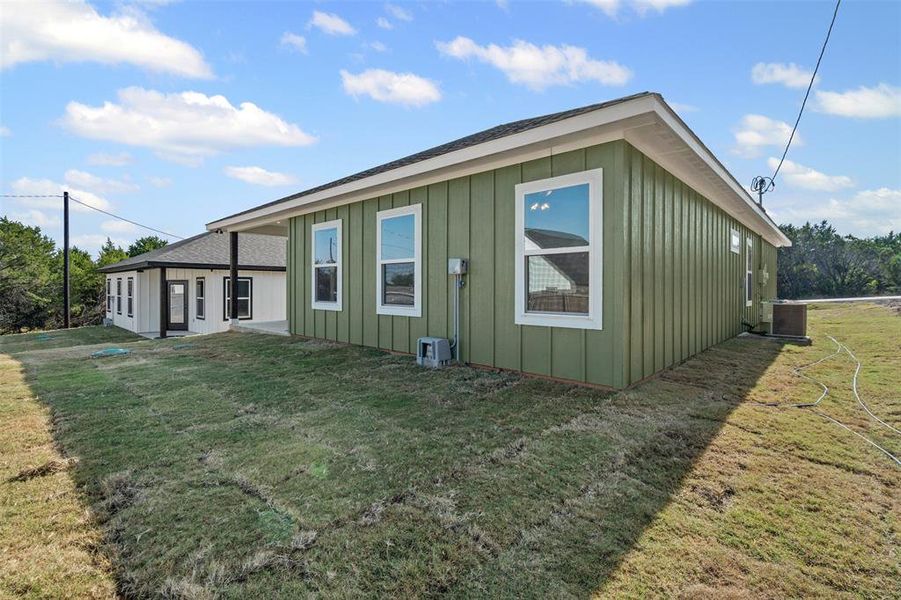 Exterior details and patio area of a home in , Granbury (Image 21). Exterior details and patio area of a home in , Granbury (Image 21).