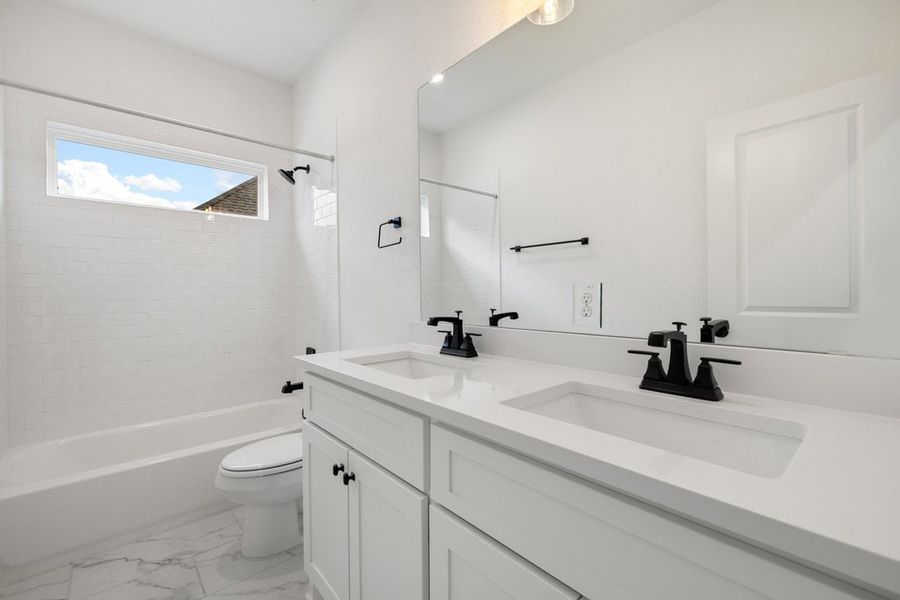 Furnished interior view inside a new home in Sauls Ranch, Round Rock (Image 15).