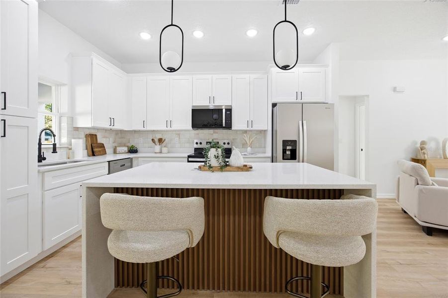 Furnished interior view inside a new home in , Citrus Springs (Image 34).