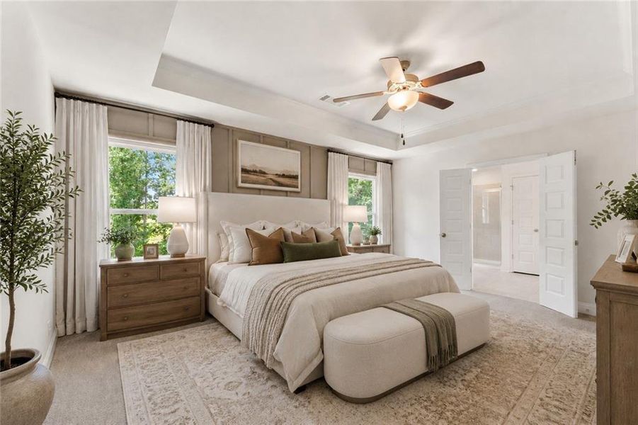 Furnished interior view inside a new home in Clark Farms, Flowery Branch (Image 7).