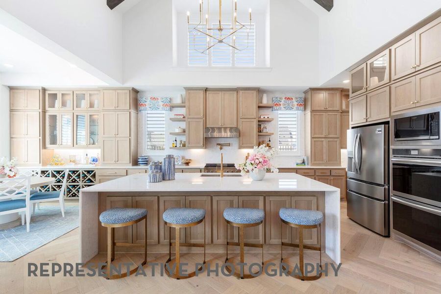 Furnished interior view inside a new home in Santa Rita Ranch, Liberty Hill (Image 24).