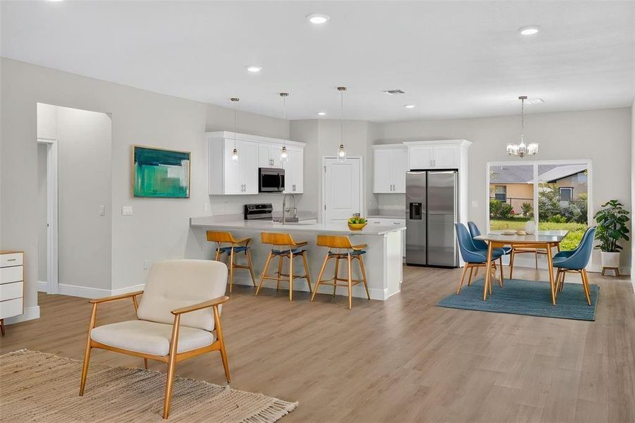 Furnished interior view inside a new home in , Ocala (Image 4).