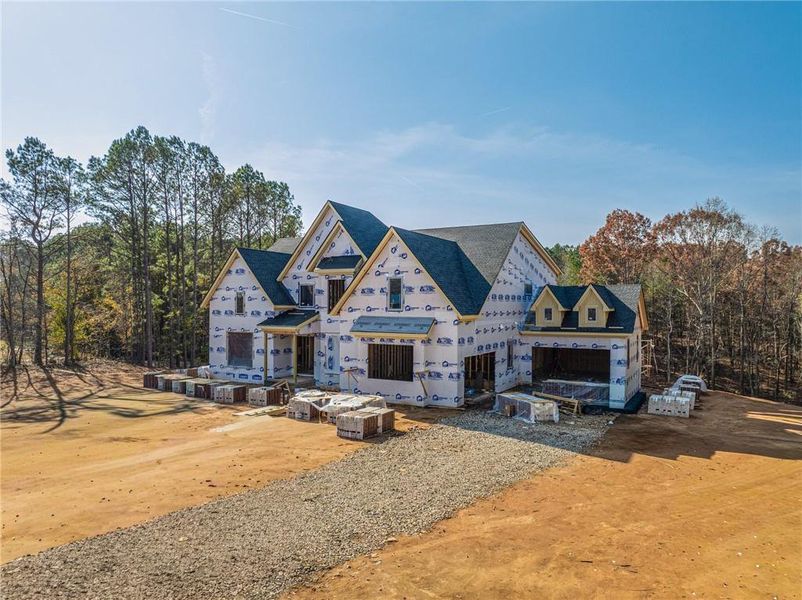 In-progress construction of a new home in , Dacula, GA (Image 108).
