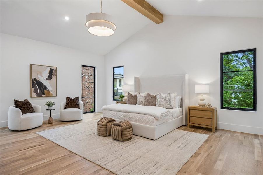Furnished interior view inside a new home in , Dallas (Image 29).