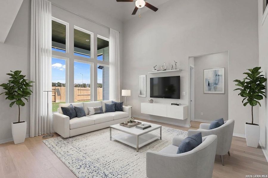 Furnished interior view inside a new home in Buffalo Crossing, Cibolo (Image 20).