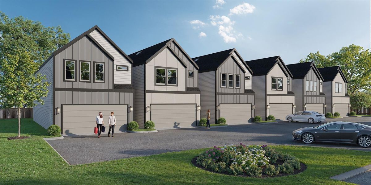 Front exterior of a new home in , Houston, TX, highlighting curb appeal (Image 2). Front exterior of a new home in , Houston, TX, highlighting curb appeal (Image 2).