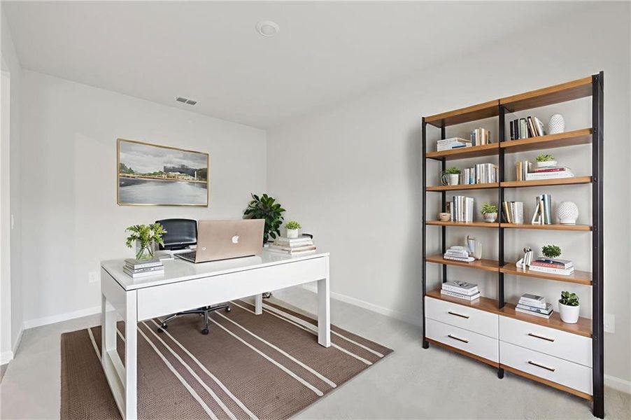 Furnished interior view inside a new home in Preserve at Mountain Creek, Pendergrass (Image 17). Furnished interior view inside a new home in Preserve at Mountain Creek, Pendergrass (Image 17).