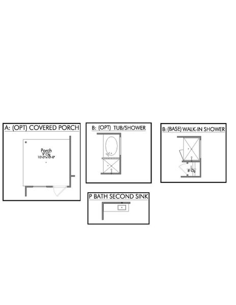 2D floor plan layout for the The 1262 by Stylecraft Builders in Arroyo Ranch, Seguin, TX (Image 4).