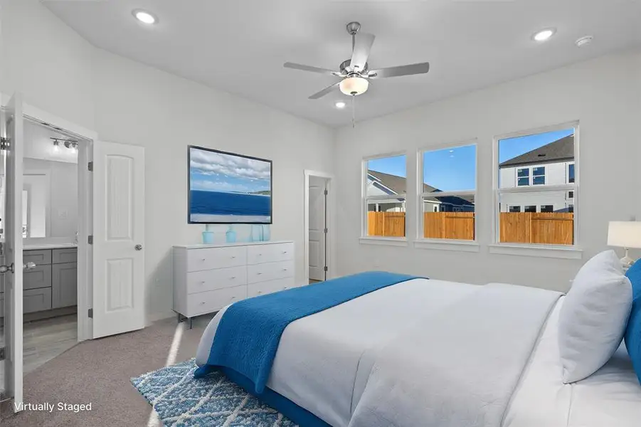 Furnished interior view inside a new home in Enclave at Cele, Pflugerville (Image 3).