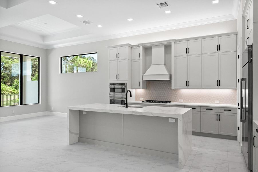 Furnished interior view inside a new home in Tesoro Club, Port St. Lucie (Image 15). Furnished interior view inside a new home in Tesoro Club, Port St. Lucie (Image 15).