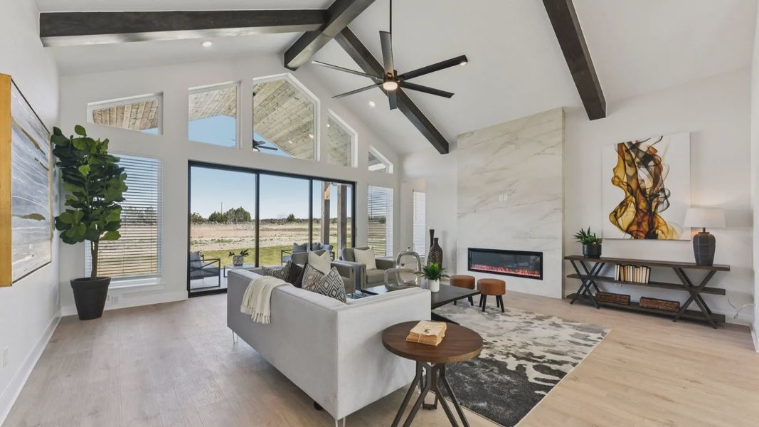 Representative furnished interior of a home built from the Franklin by Chesmar Homes in Feathergrass, Florence (Image 15).